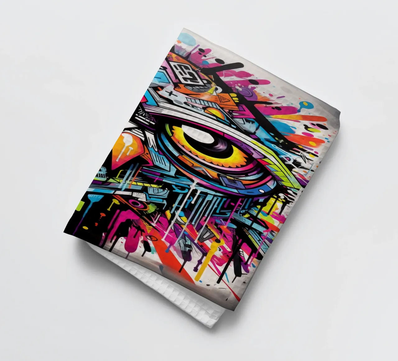 Graffiti-Tiere Geschirrtuch von Art Digital Visuel