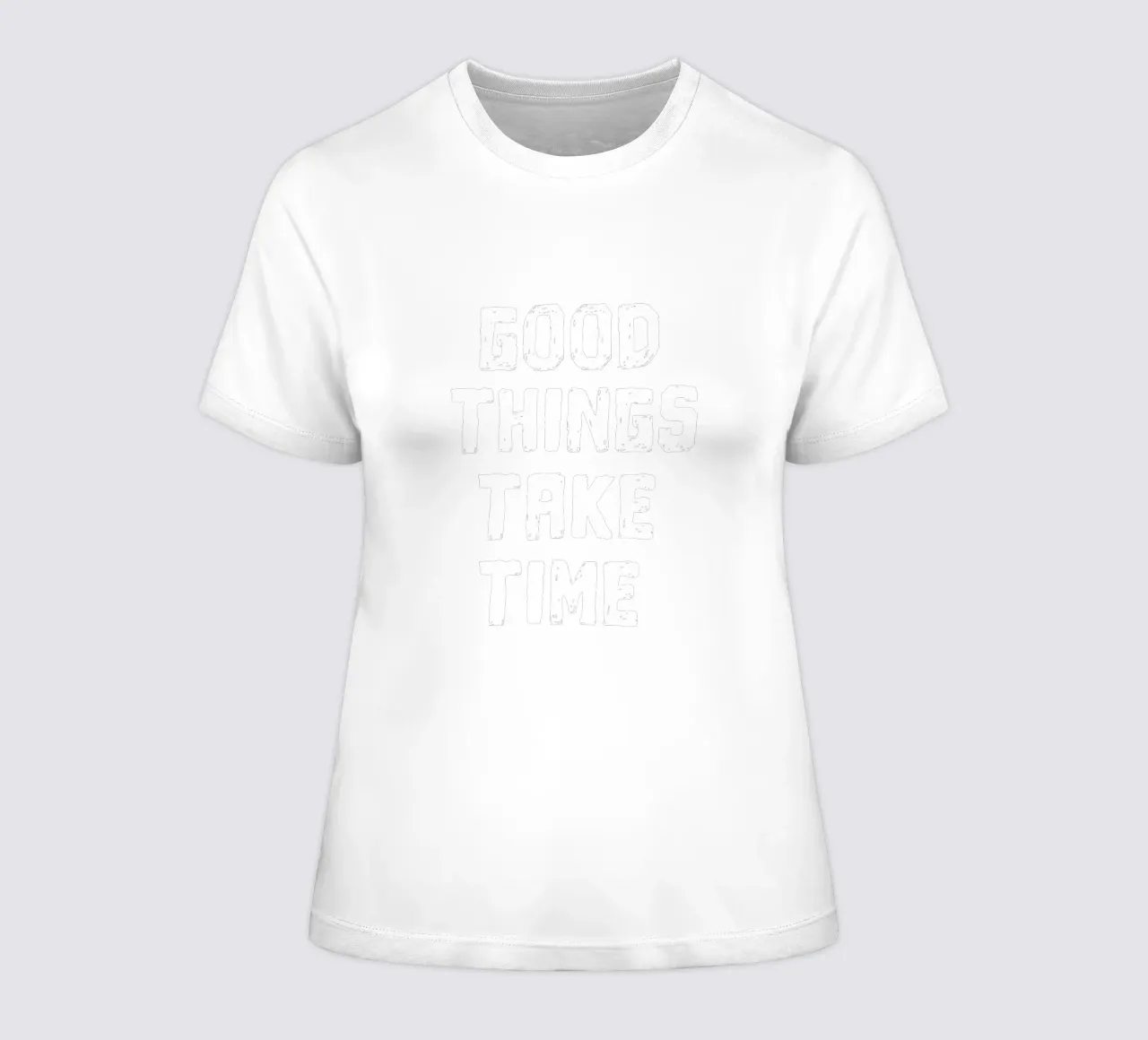 Good things take time women's fitted t-shirt by happieeagle
