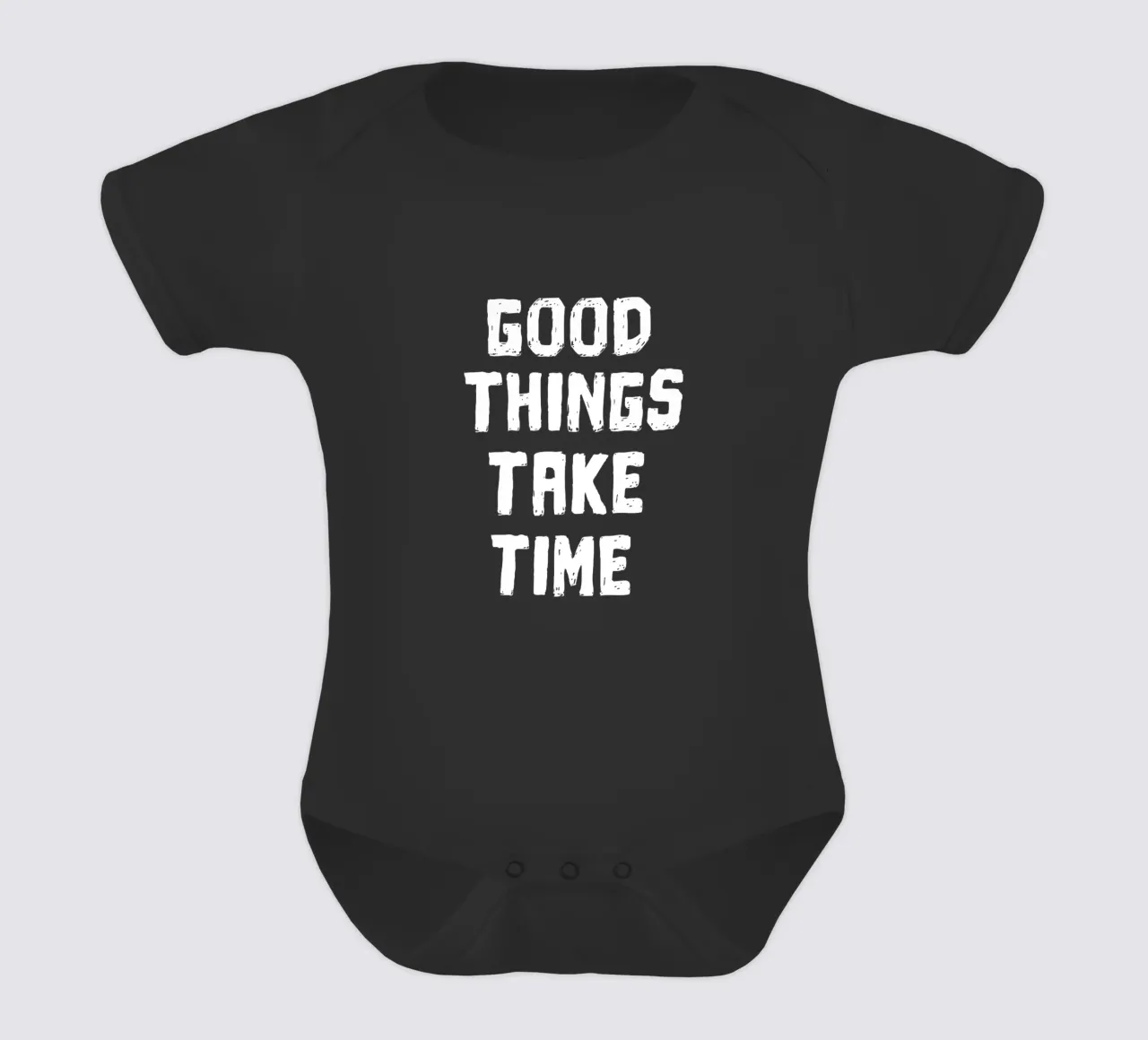 Good things take time body neonato maniche corte da happieeagle