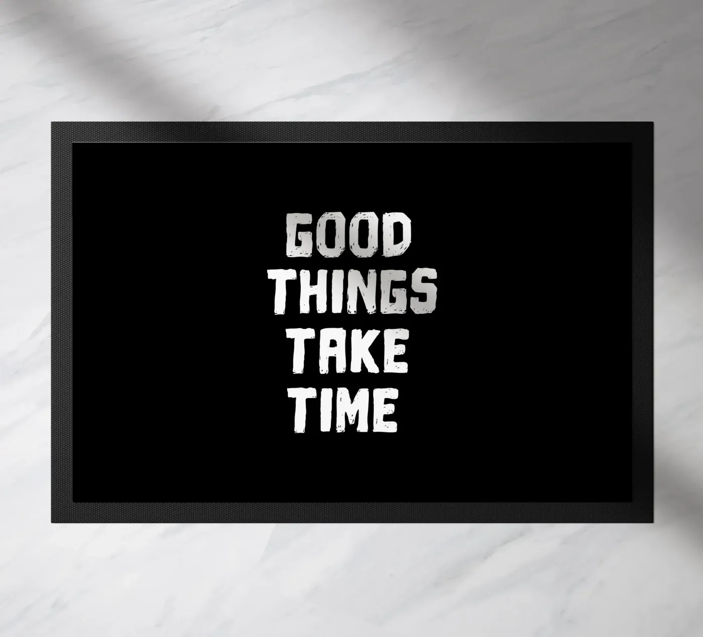 Good things take time deurmat van happieeagle