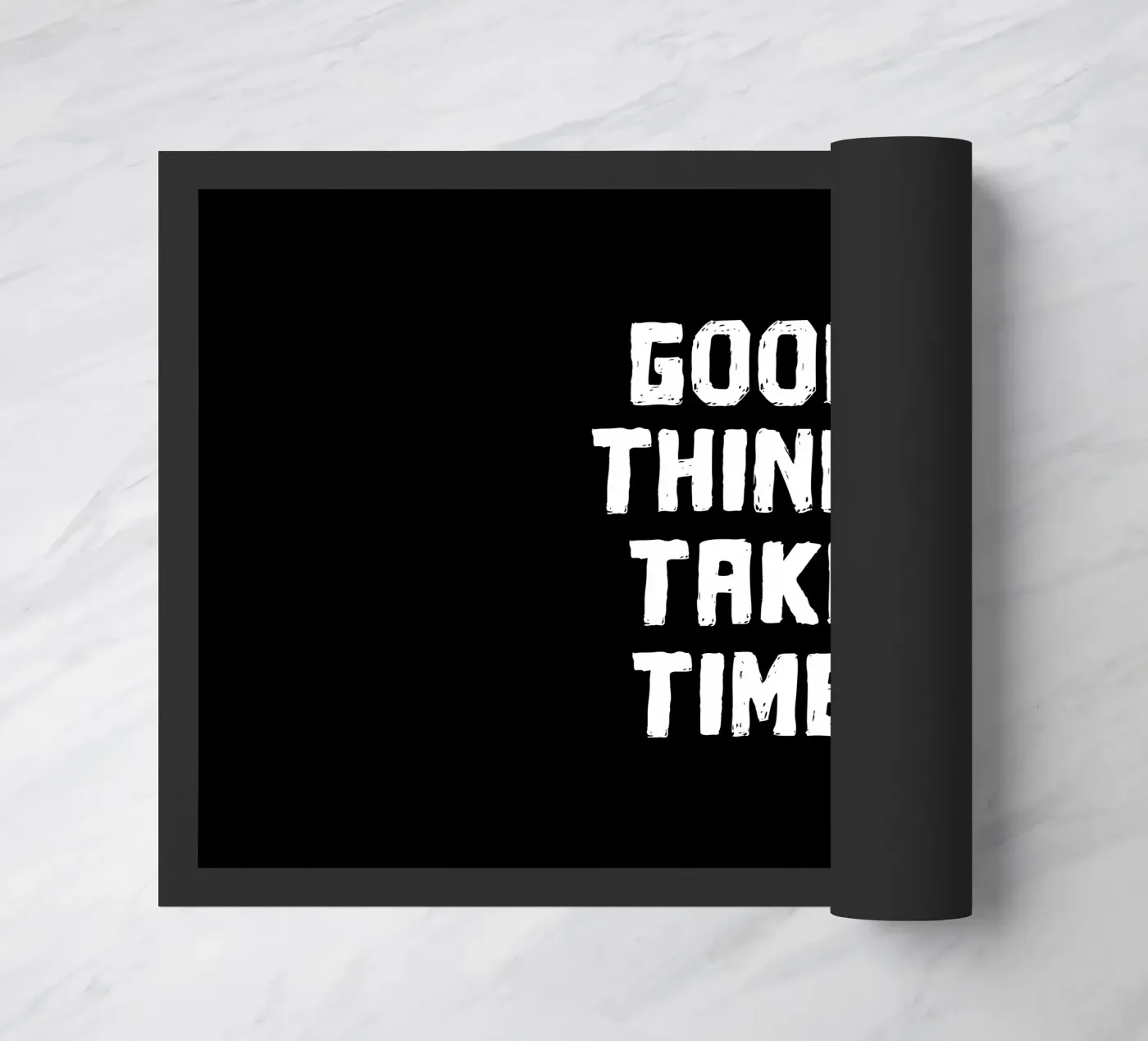 Good things take time deurmat van happieeagle