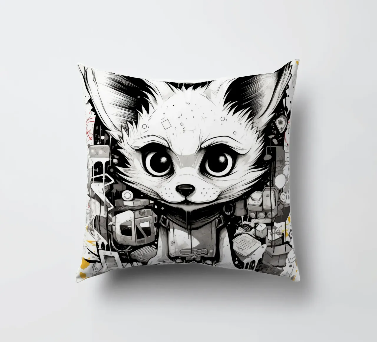 animali graffiti cuscino da Art Digital Visuel