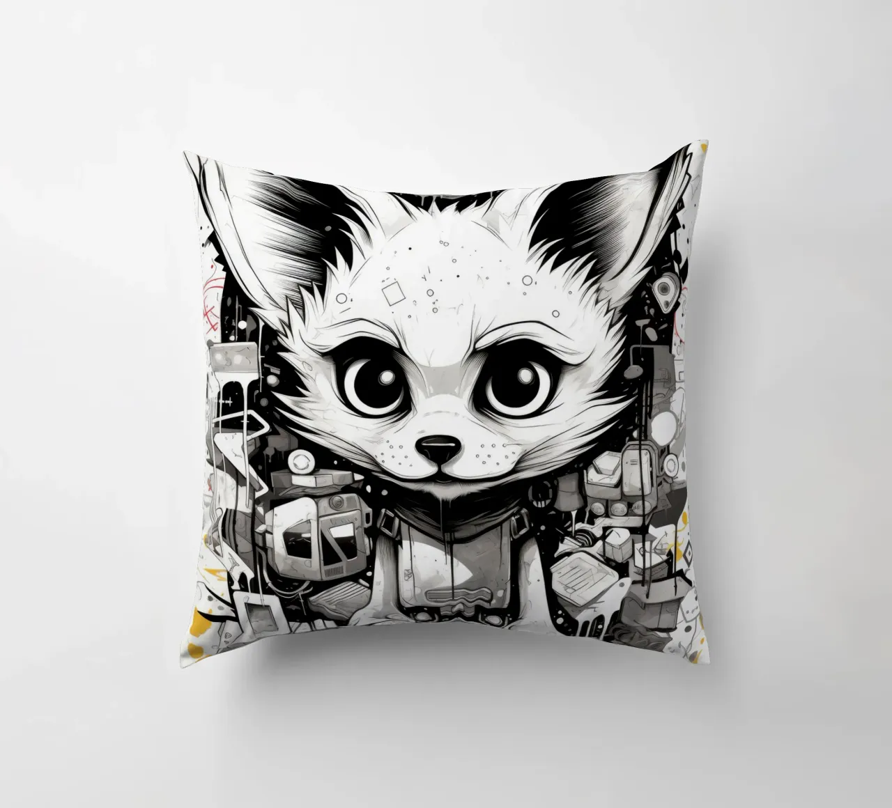 animali graffiti cuscino da Art Digital Visuel