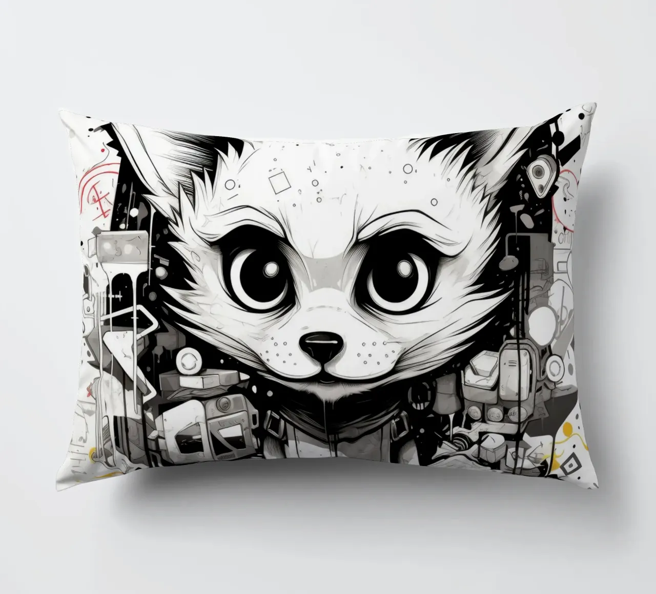 animali graffiti cuscino da Art Digital Visuel