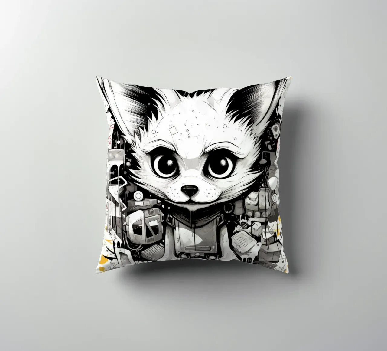 animali graffiti cuscino da Art Digital Visuel