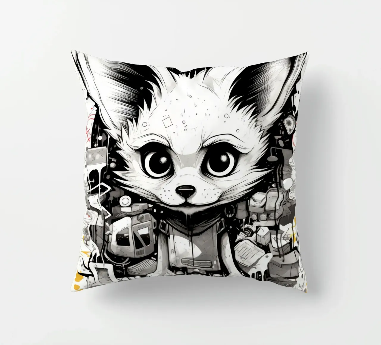 animali graffiti cuscino da Art Digital Visuel