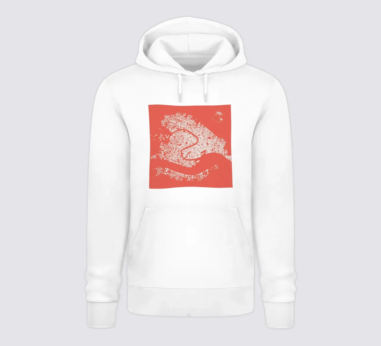 Venice Pink felpa con cappuccio da Urban Maps