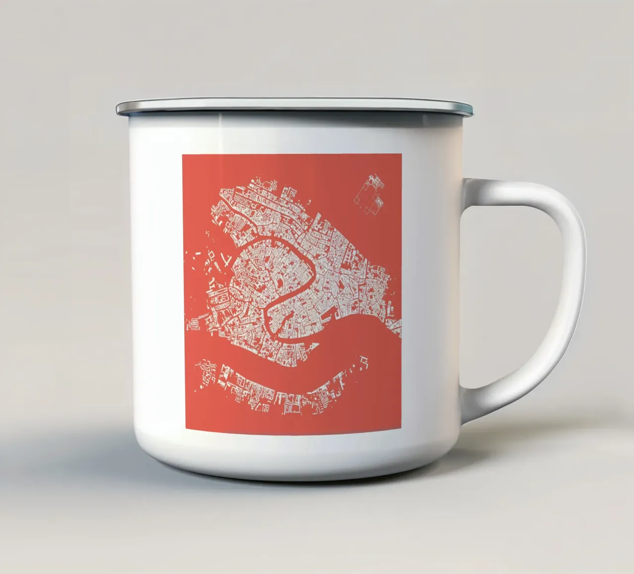 Venice Pink tazza in smalto da Urban Maps