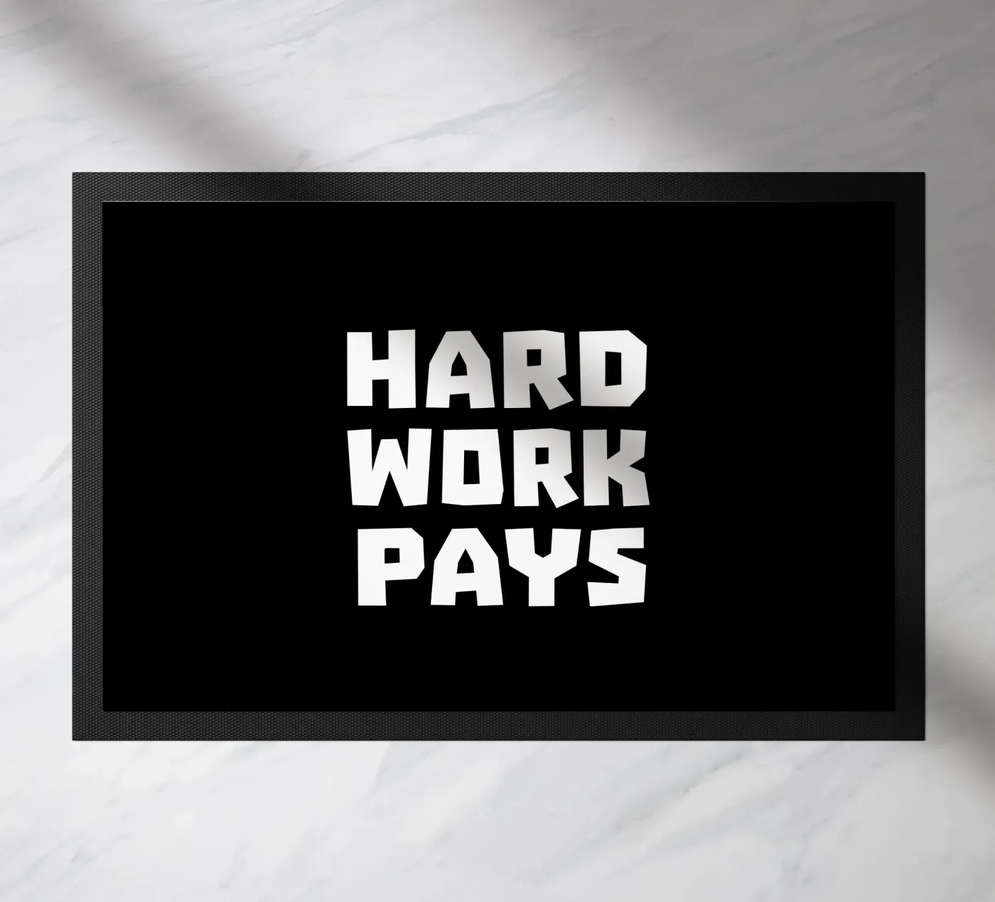 Hard work pays deurmat van happieeagle