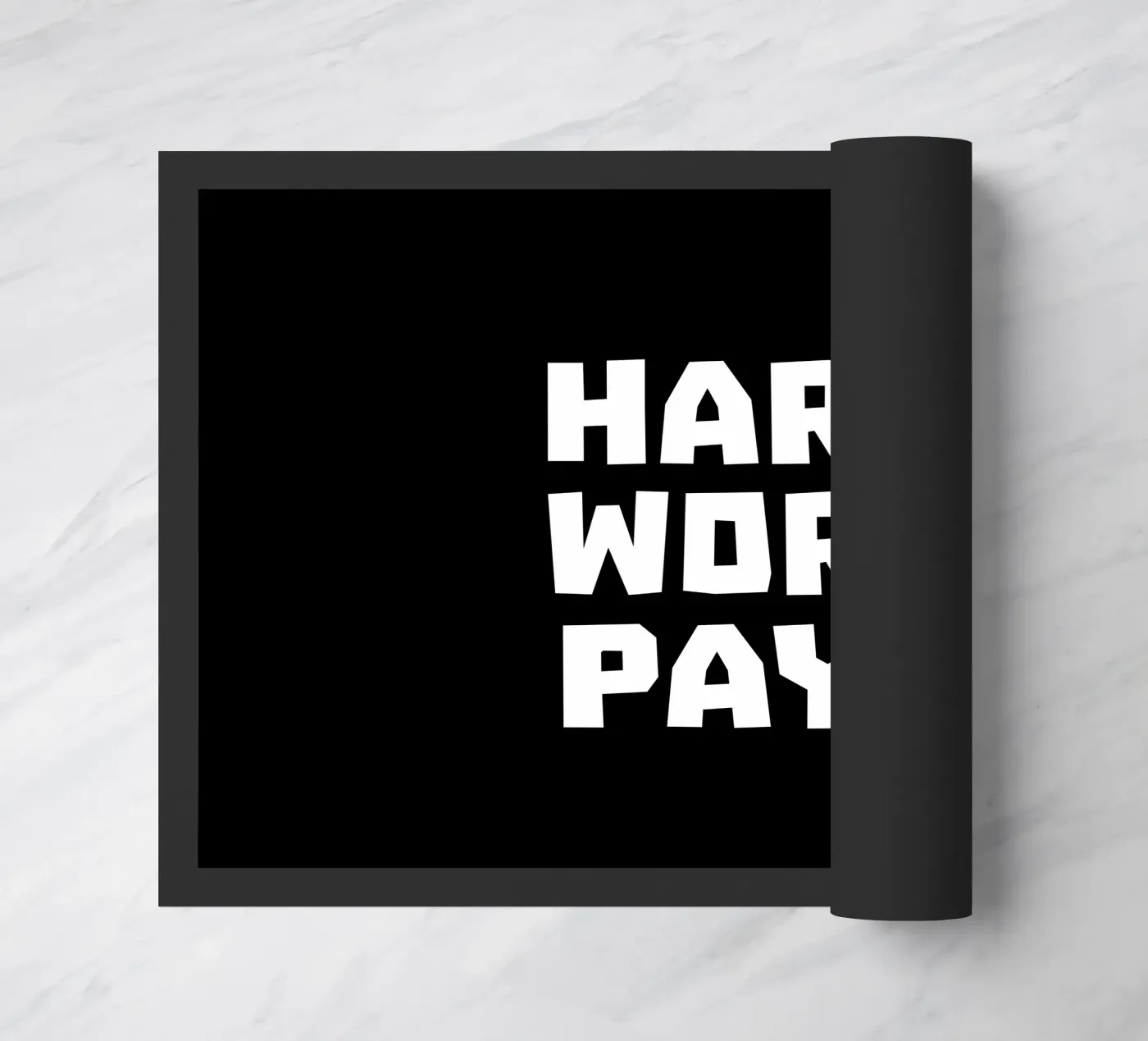 Hard work pays deurmat van happieeagle