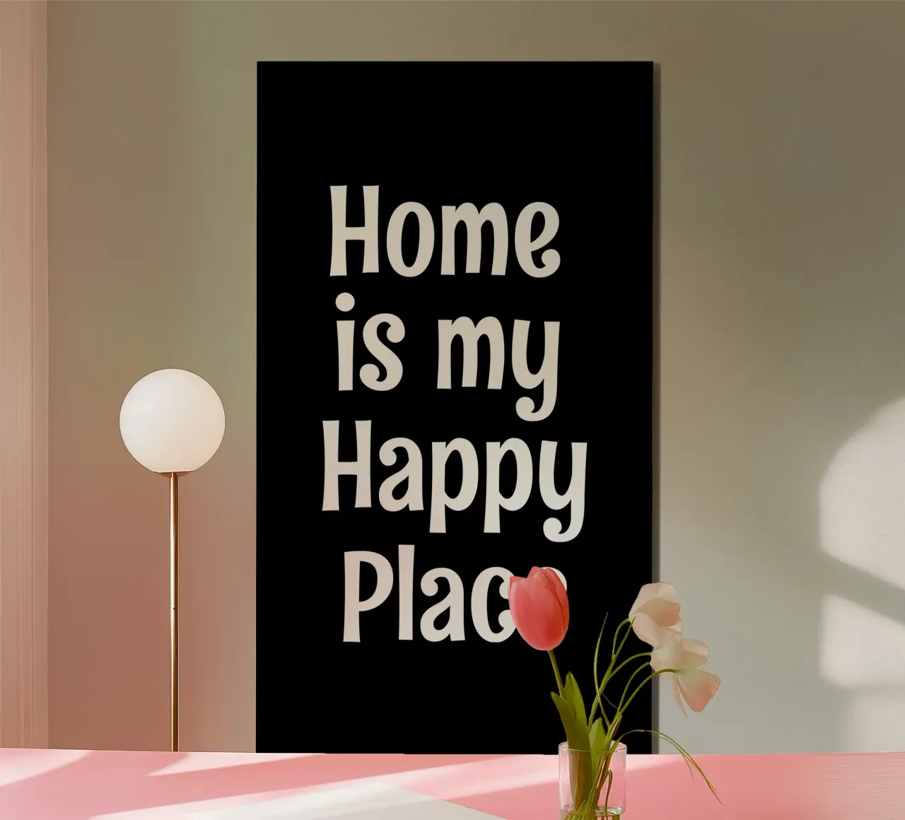 Home is my happy place alluminio dibond da happieeagle