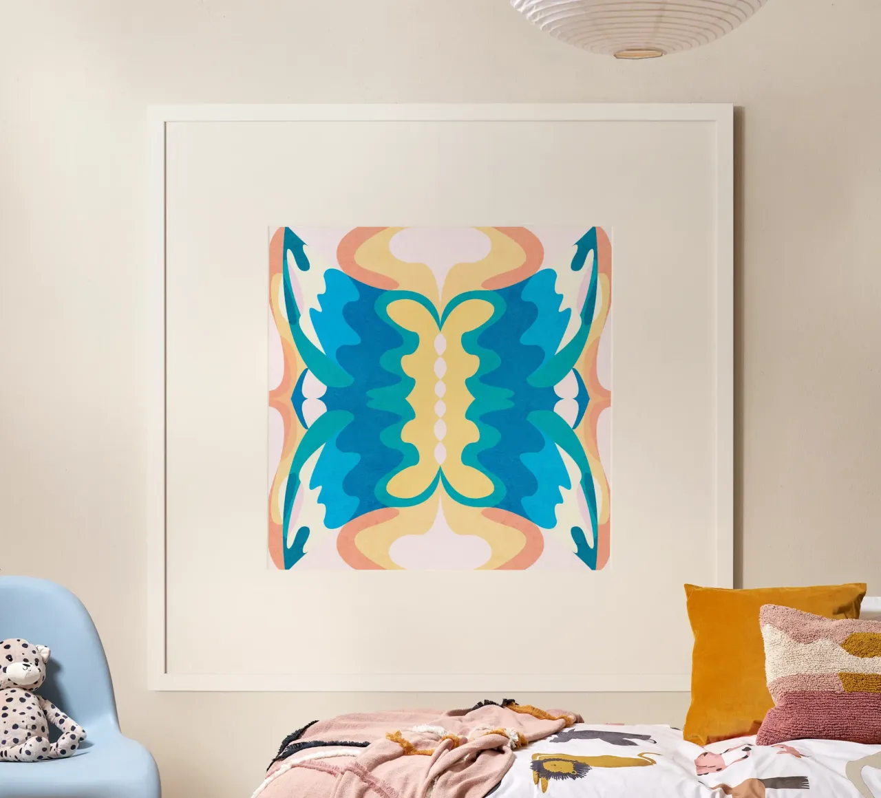Bright Light poster con telaio in legno da lovely lines