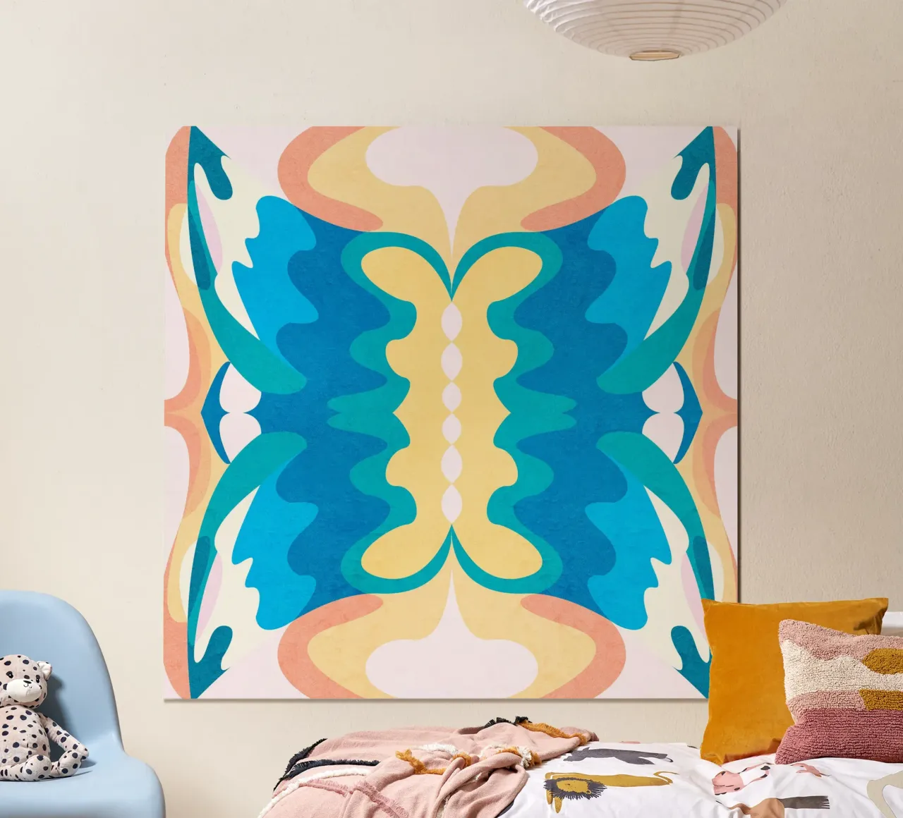 Bright Light poster con telaio in legno da lovely lines
