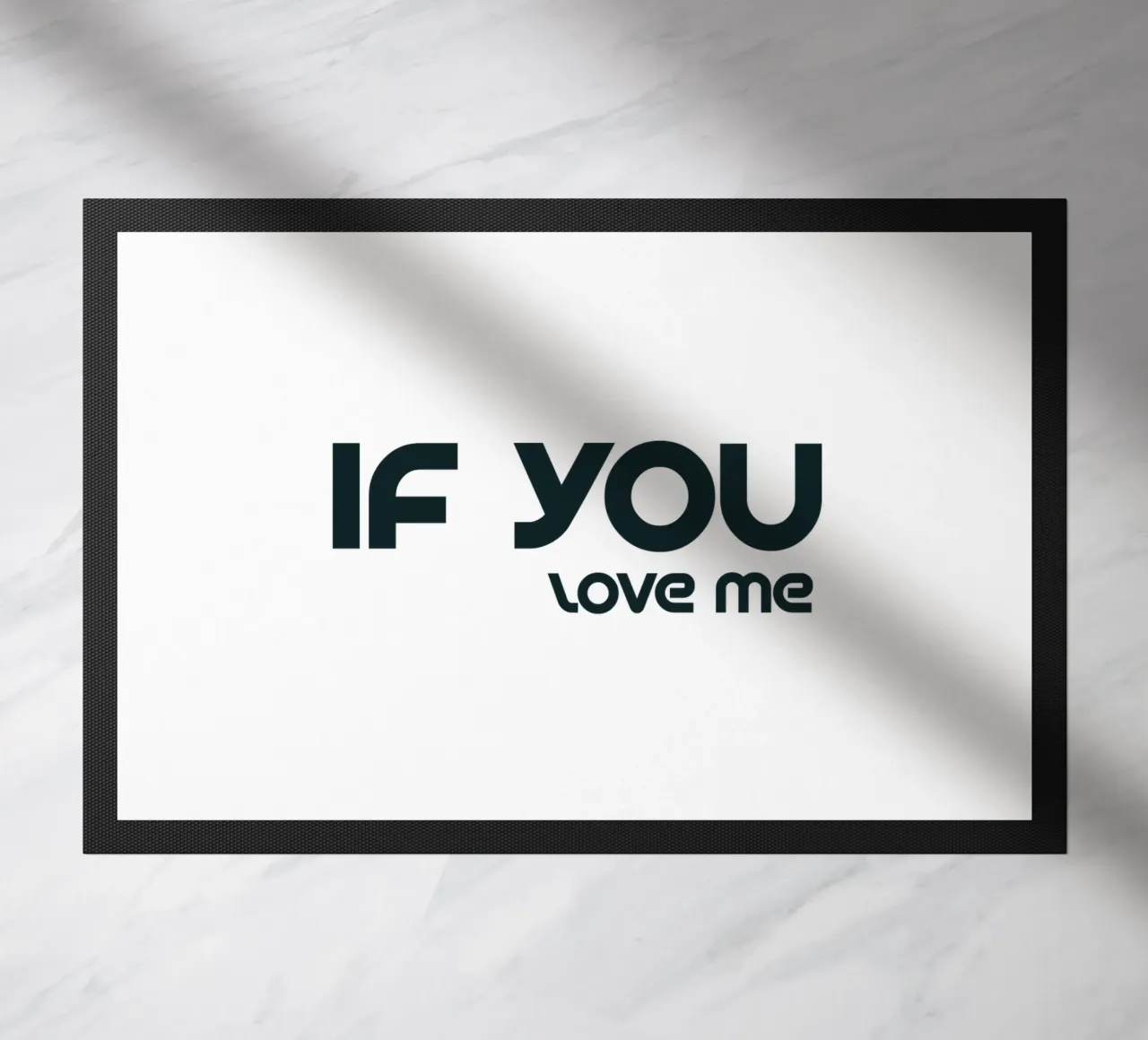 Se mi ami - Tipografia semplice ed elegante zerbino da YV TYPOGRAPHY