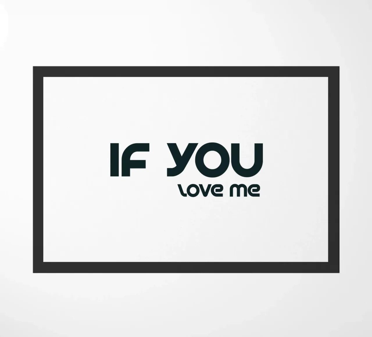 Se mi ami - Tipografia semplice ed elegante zerbino da YV TYPOGRAPHY