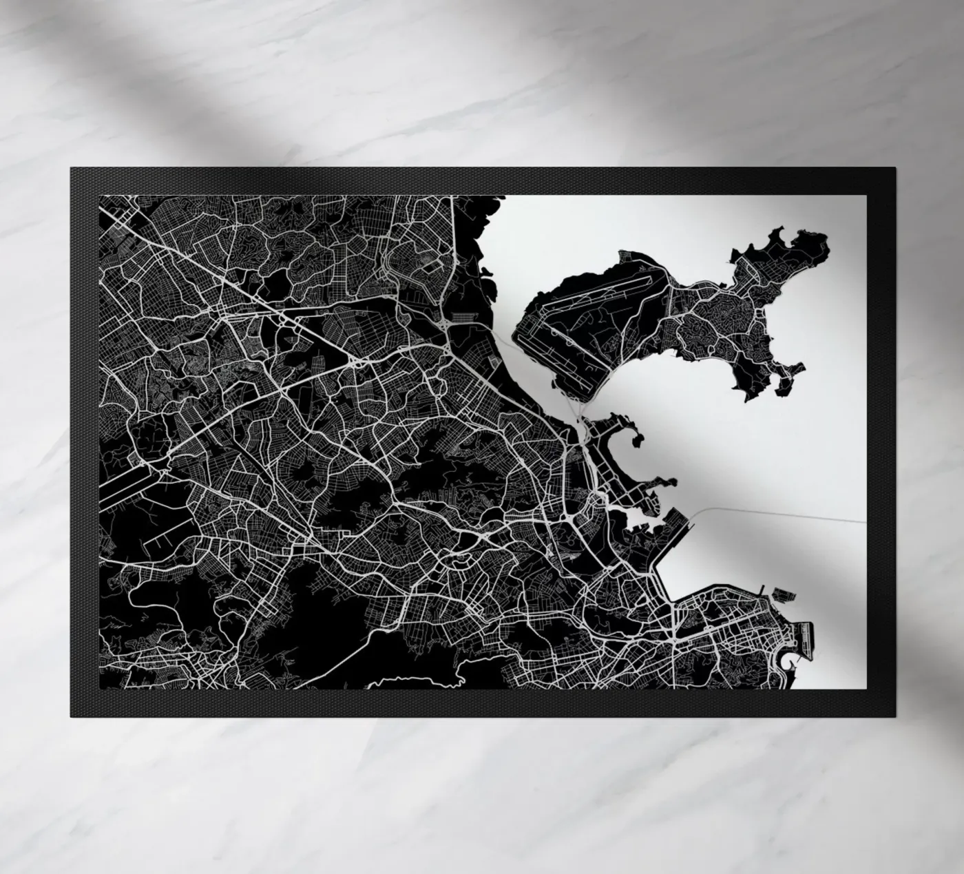 Rio Black doormat by Urban Maps