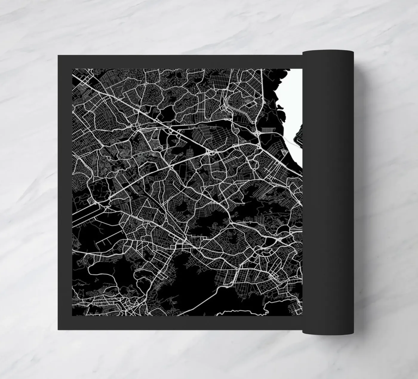 Rio Black doormat by Urban Maps