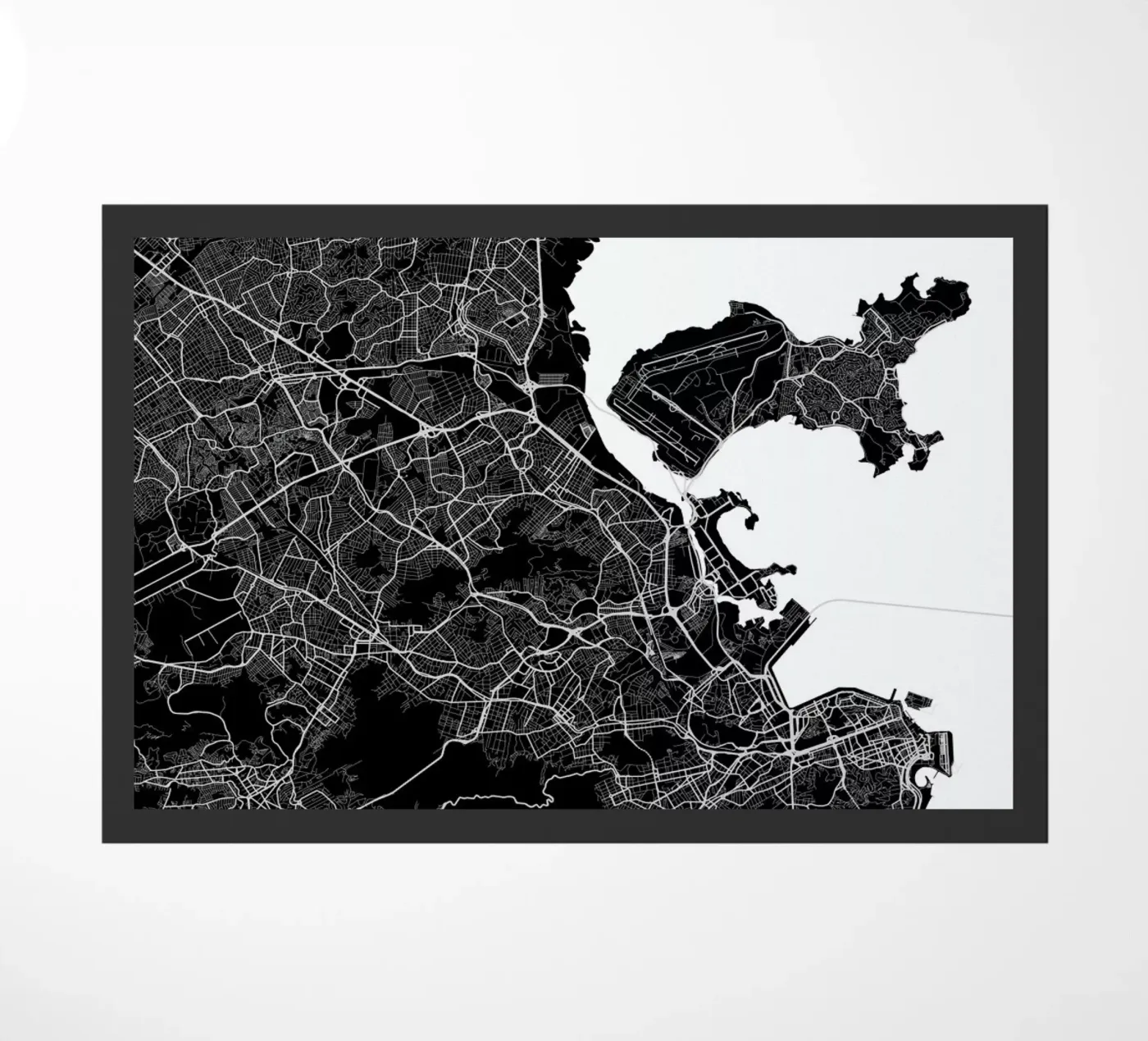 Rio Black doormat by Urban Maps