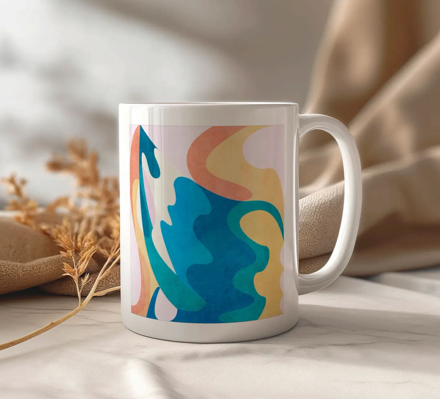 Motion ceramic mug by Lines Inside