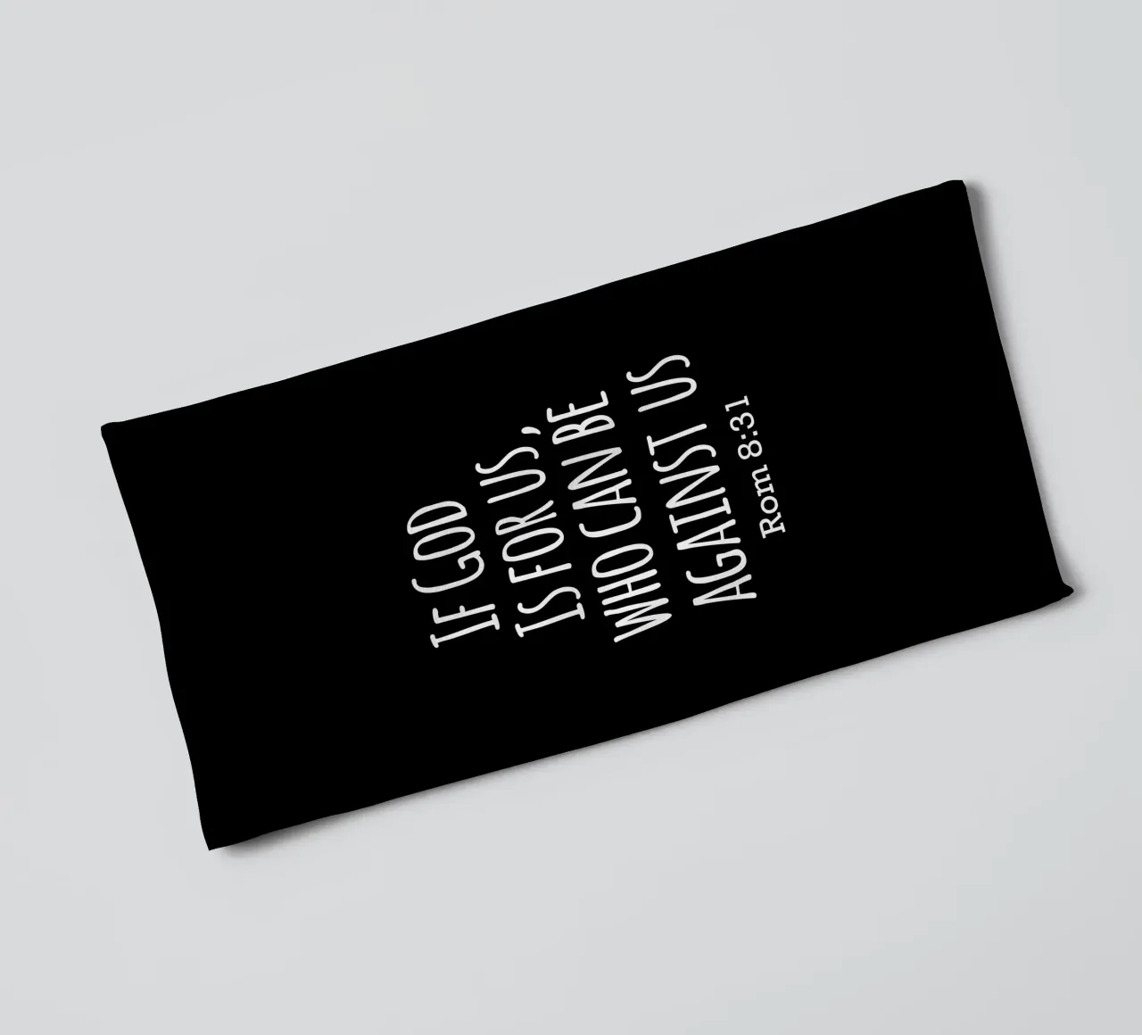 If God is for us, Who can be against us Romans 8 31 asciugamano da bagno da happieeagle