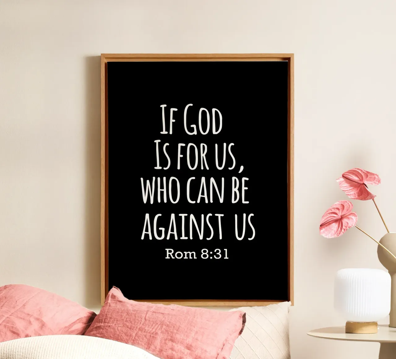 If God is for us, Who can be against us Romans 8 31 tela da happieeagle