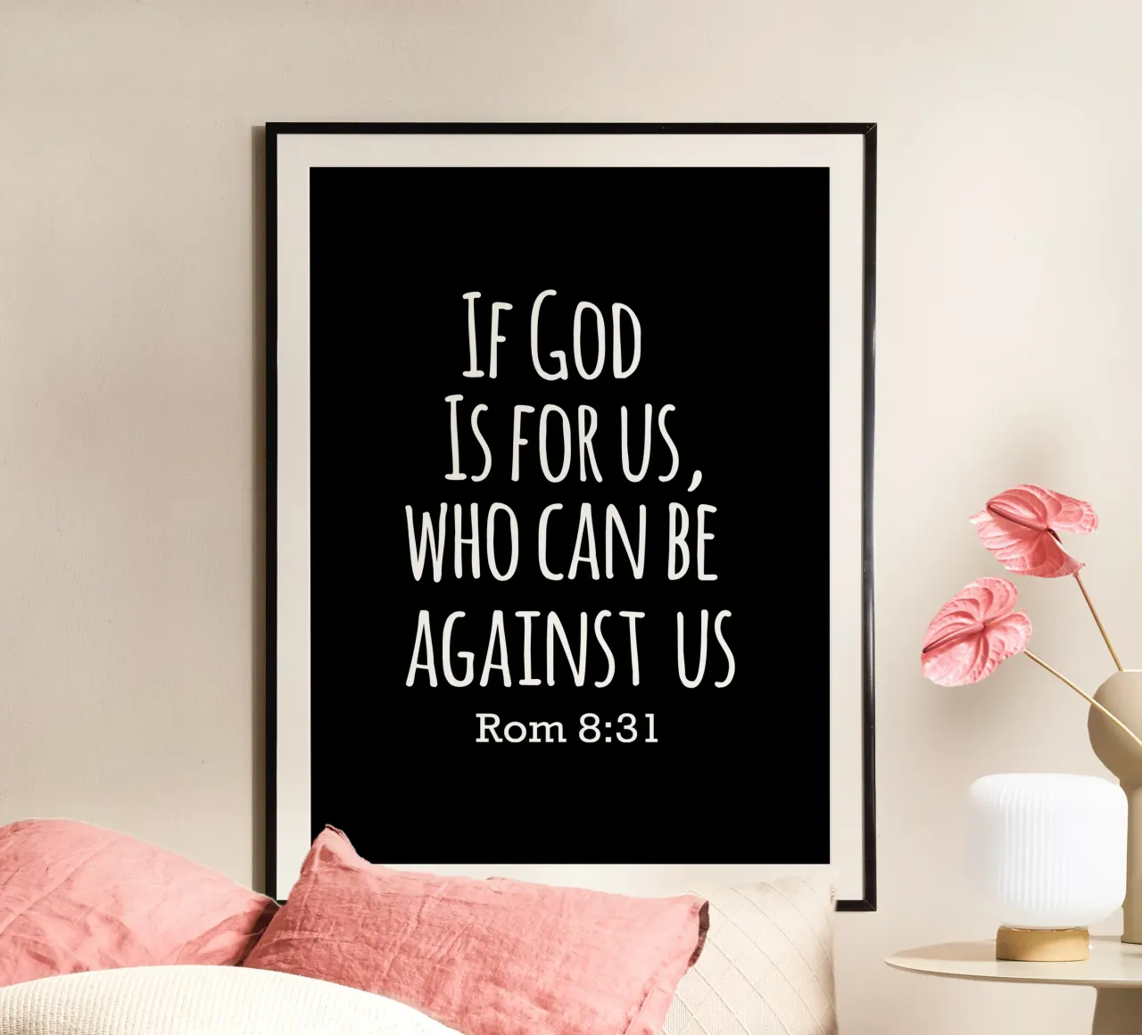 If God is for us, Who can be against us Romans 8 31 carta hahnemühle da happieeagle