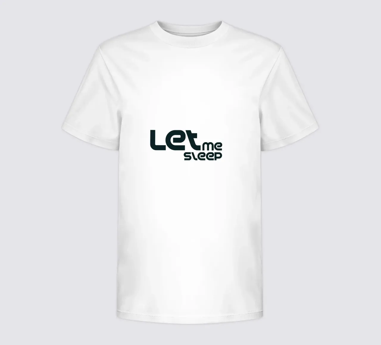 Left Me Sleep Simple Minimalist Typography kids t-shirt by YV TYPOGRAPHY