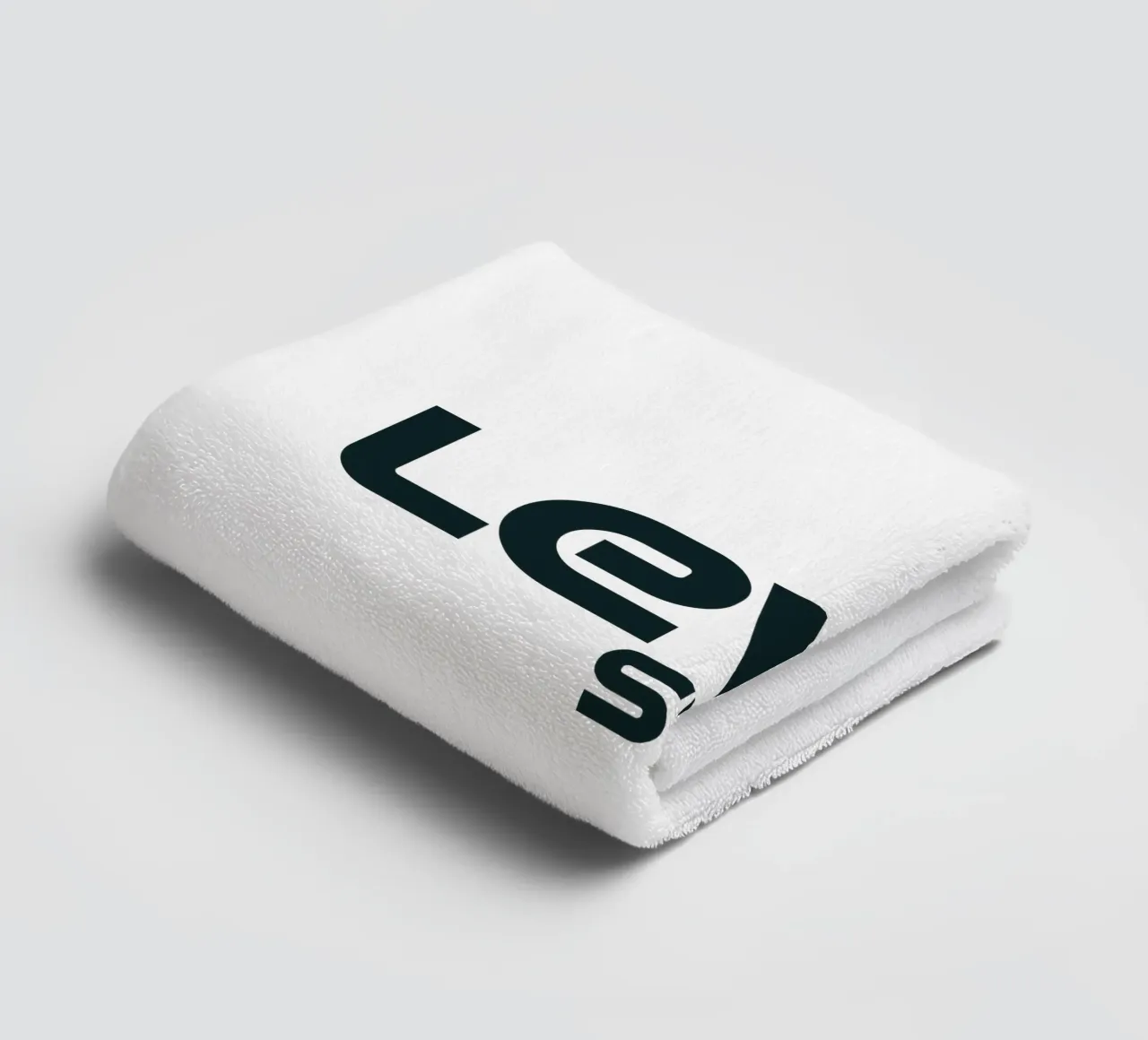 Left Me Sleep Simple Minimalist Typography towel by YV TYPOGRAPHY