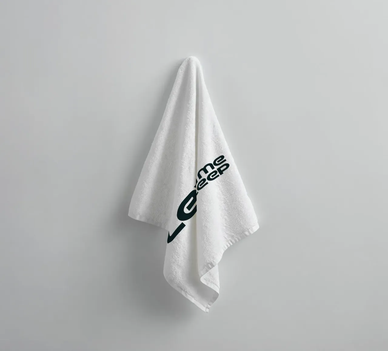 Left Me Sleep Simple Minimalist Typography towel by YV TYPOGRAPHY