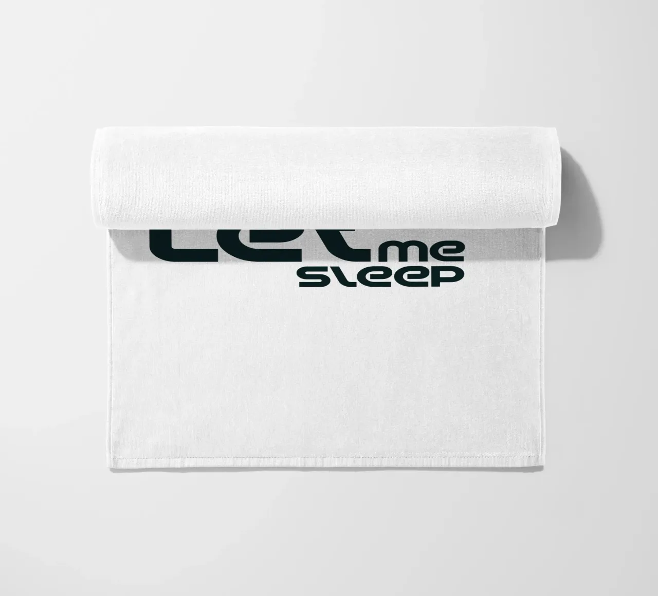 Left Me Sleep Semplice tipografia minimalista telo mare da YV TYPOGRAPHY