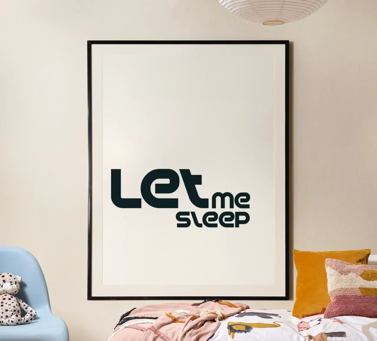 Left Me Sleep Semplice tipografia minimalista carta hahnemühle da YV TYPOGRAPHY