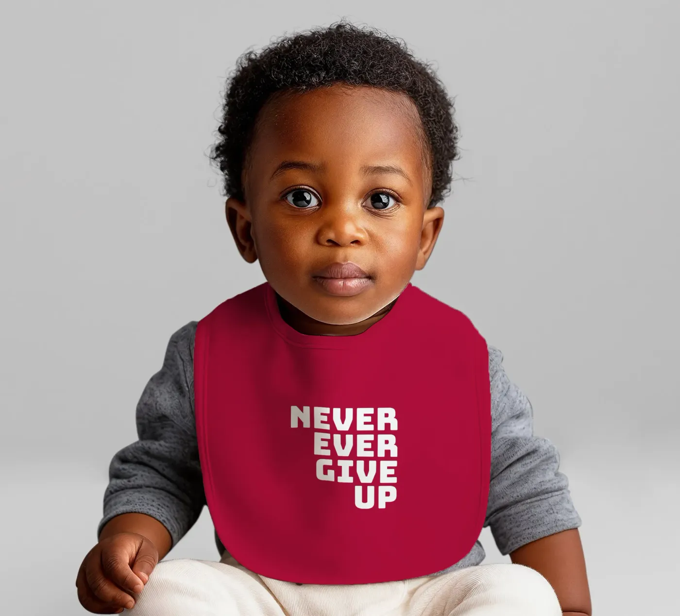 Never ever give up bavaglino da happieeagle