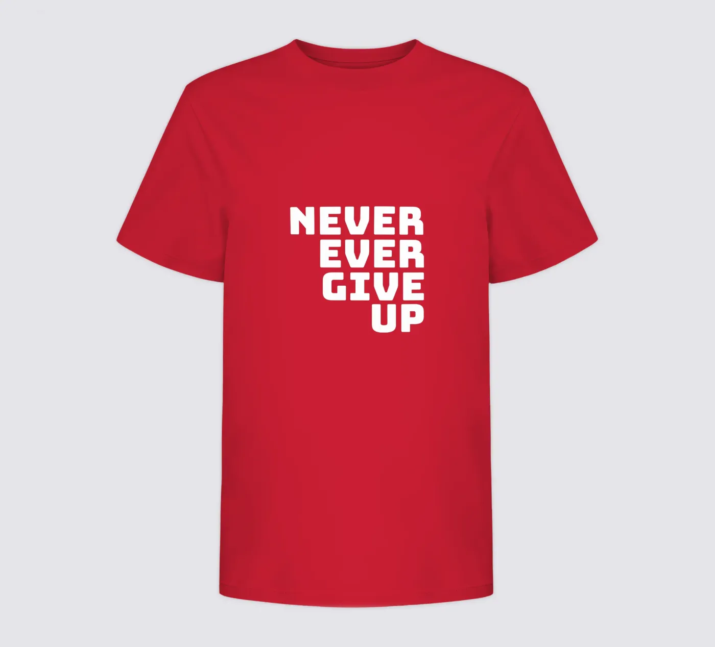 Never ever give up t-shirt bambini da happieeagle