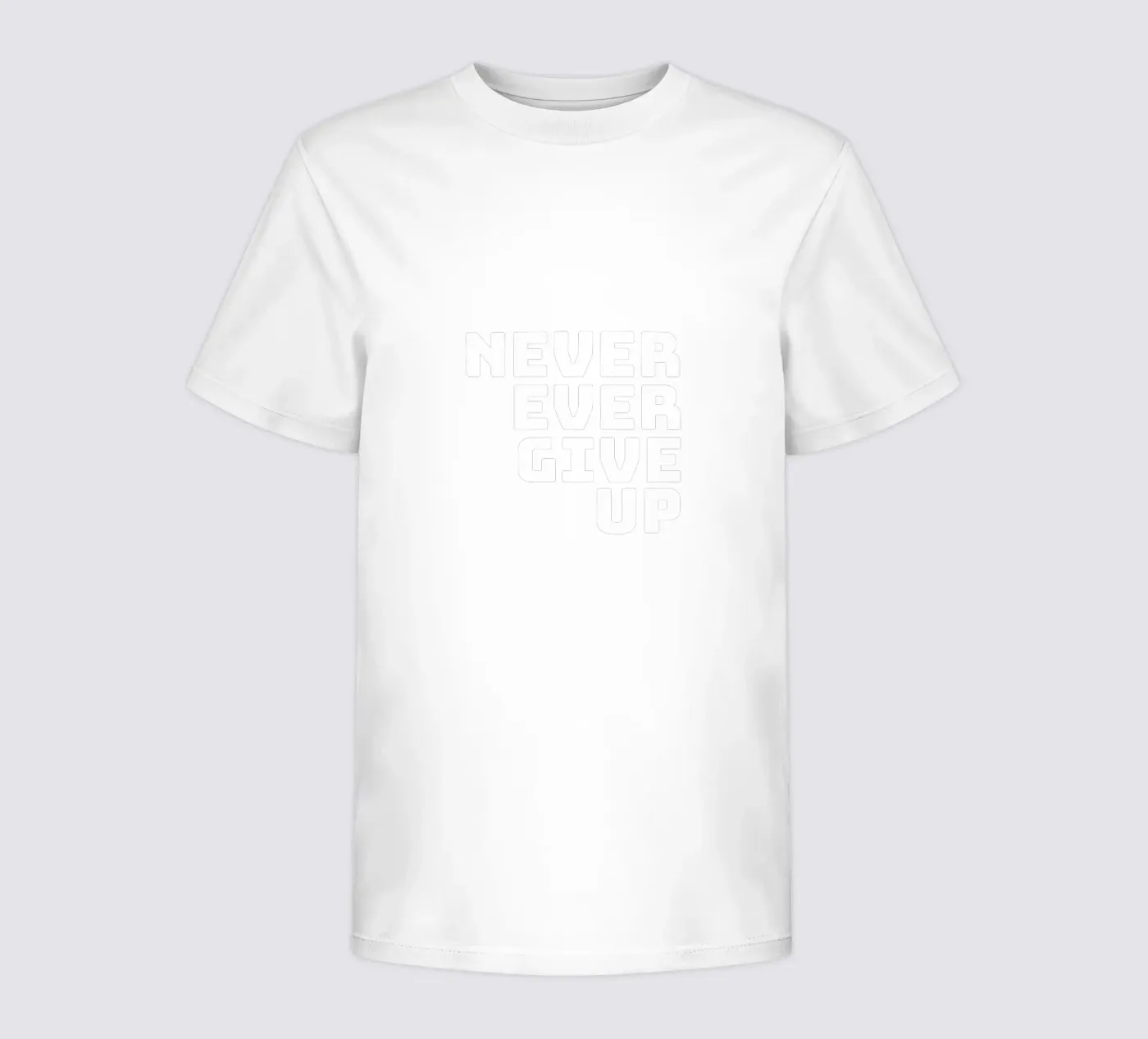 Never ever give up t-shirt bambini da happieeagle