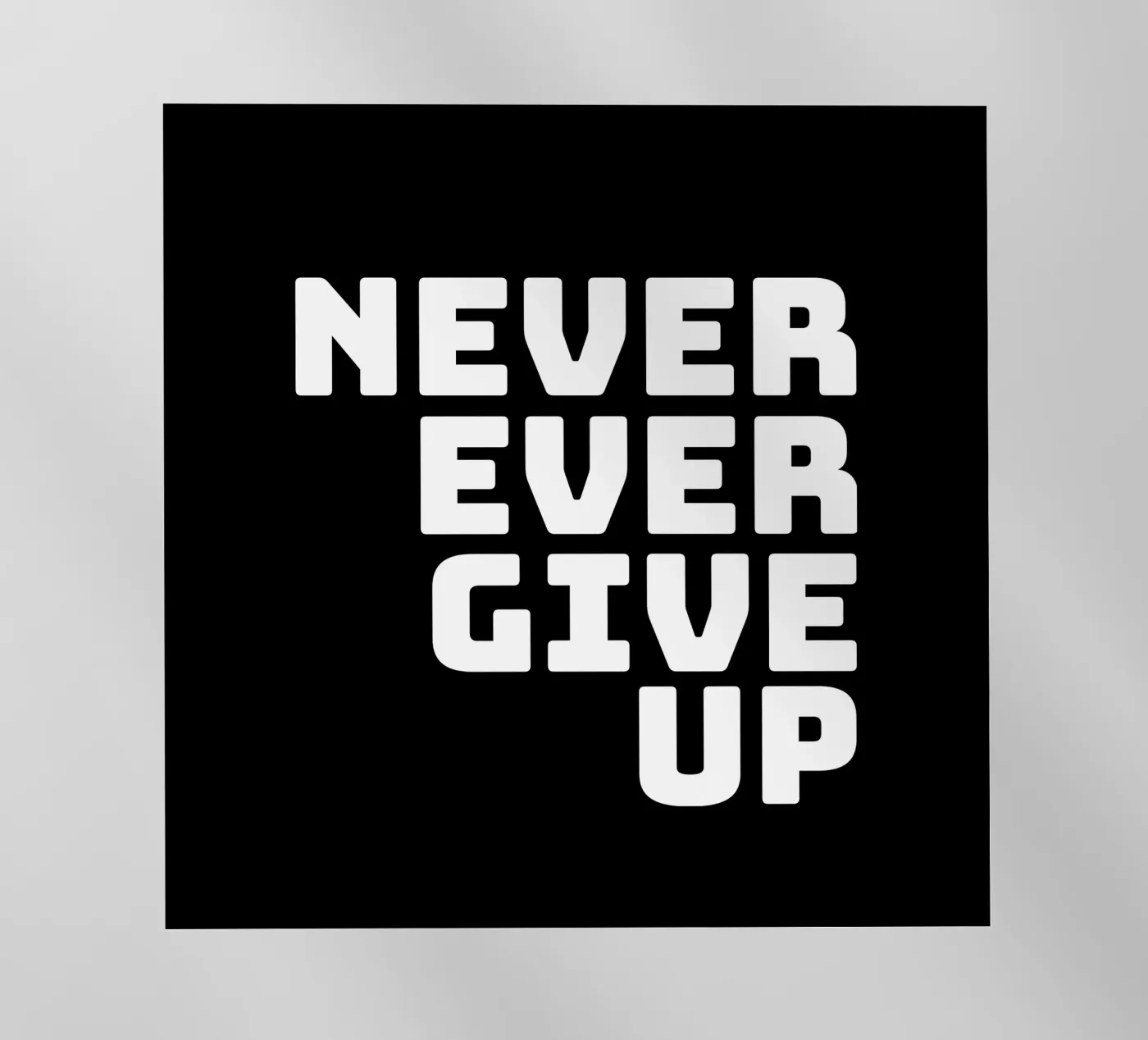 Never ever give up pellicola backlit da happieeagle