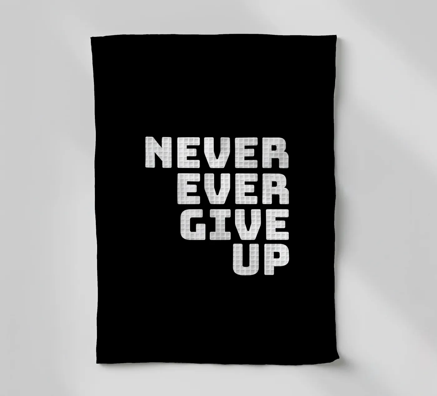 Never ever give up torchon de happieeagle