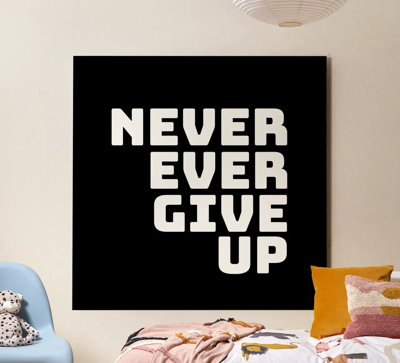 Never ever give up alluminio dibond da happieeagle