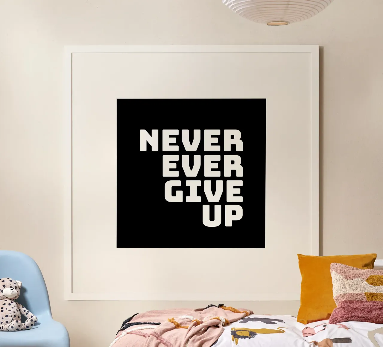 Never ever give up poster da happieeagle