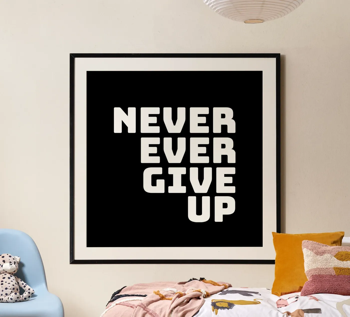 Never ever give up poster da happieeagle