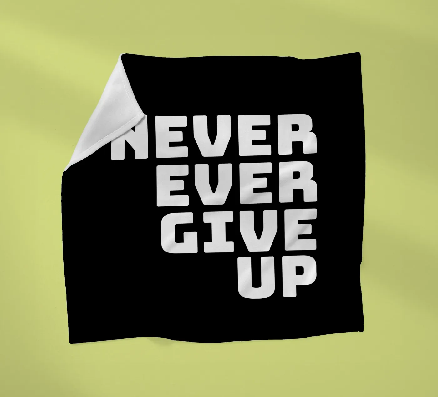Never ever give up Fleecedecke von happieeagle