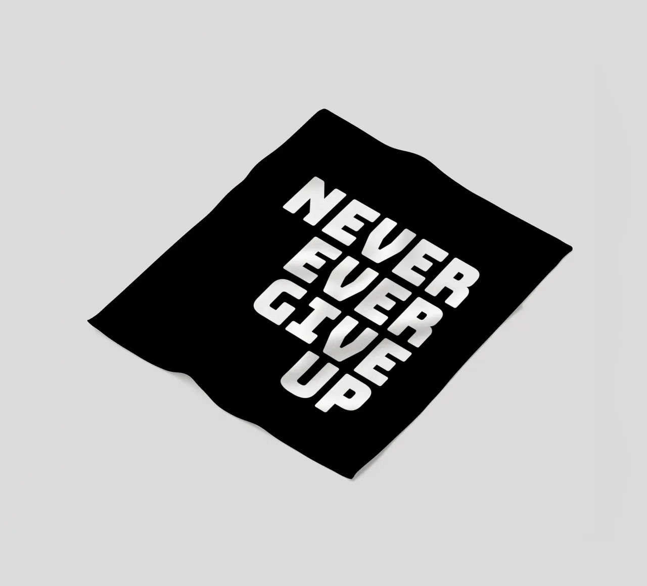 Never ever give up coperta in pile da happieeagle