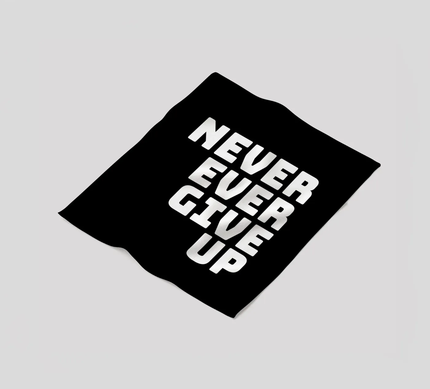 Never ever give up Fleecedecke von happieeagle