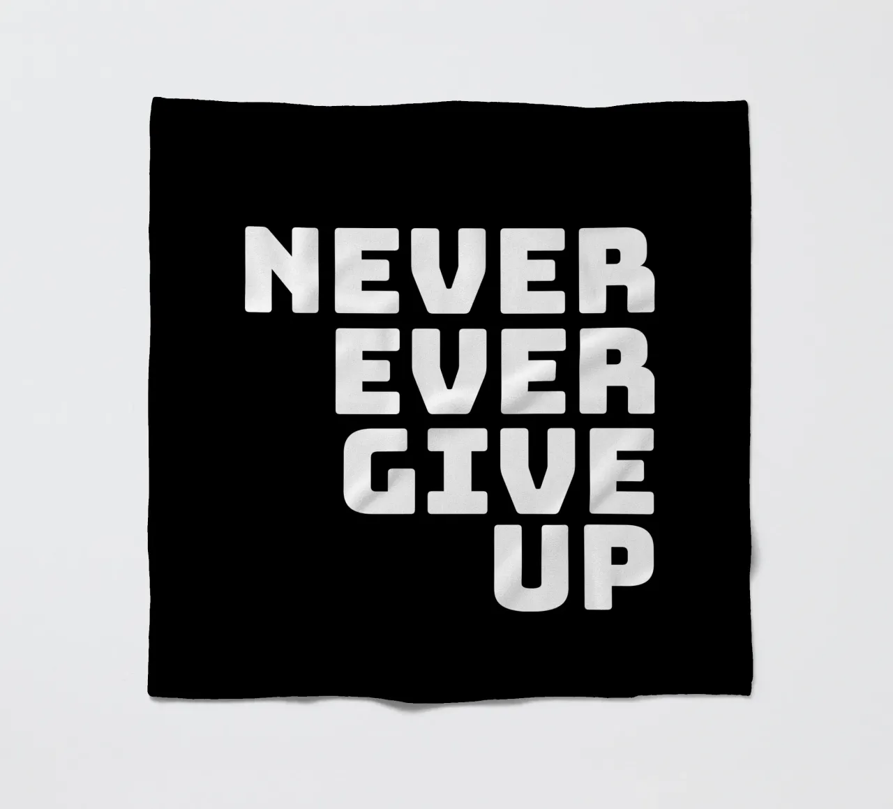 Never ever give up coperta in pile da happieeagle