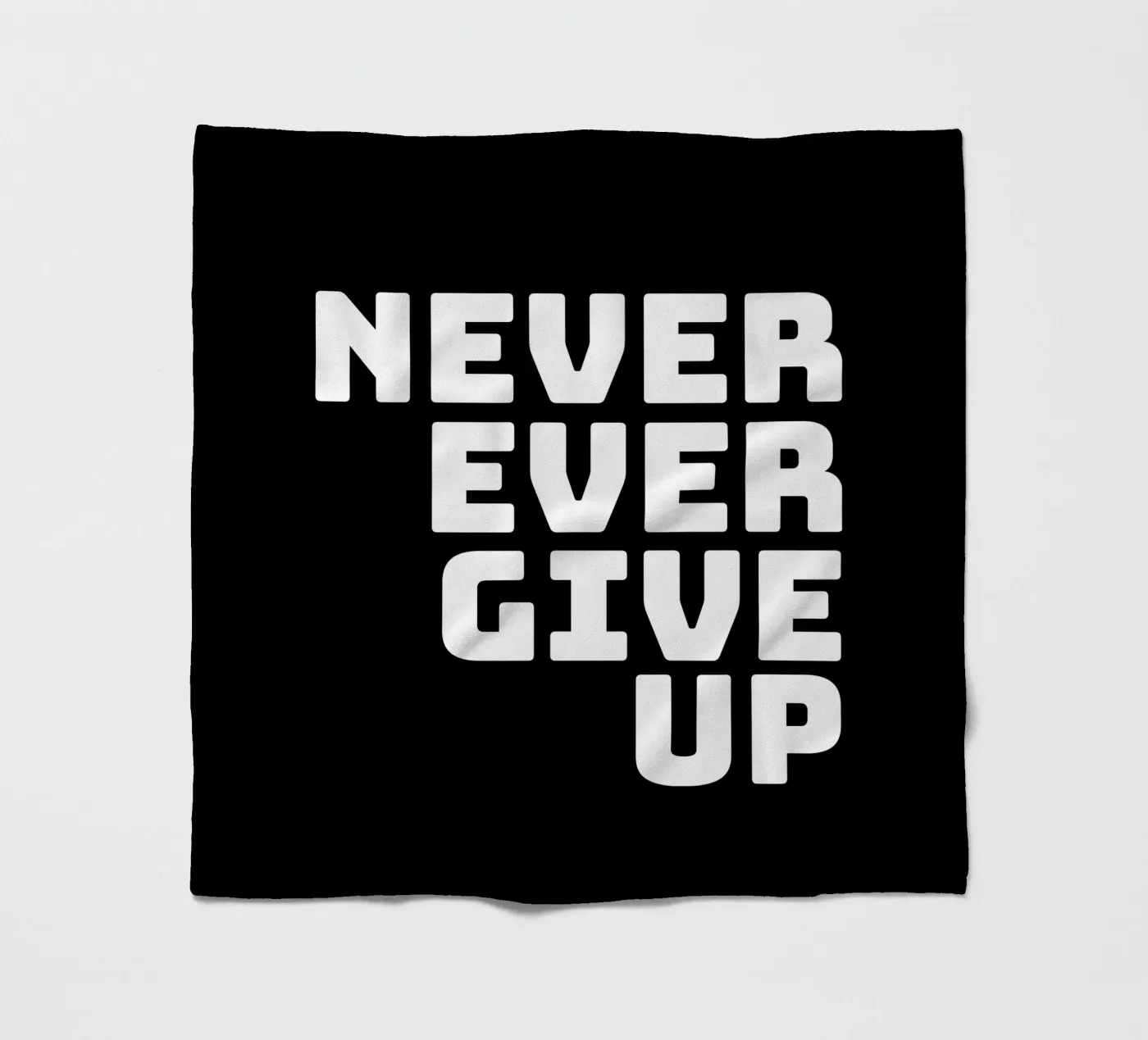 Never ever give up Fleecedecke von happieeagle