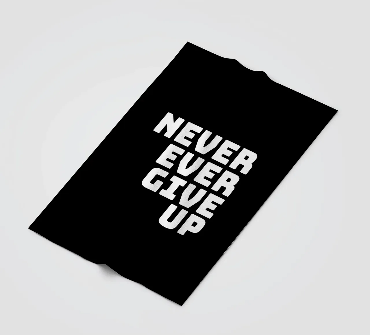 Never ever give up coperta in pile da happieeagle