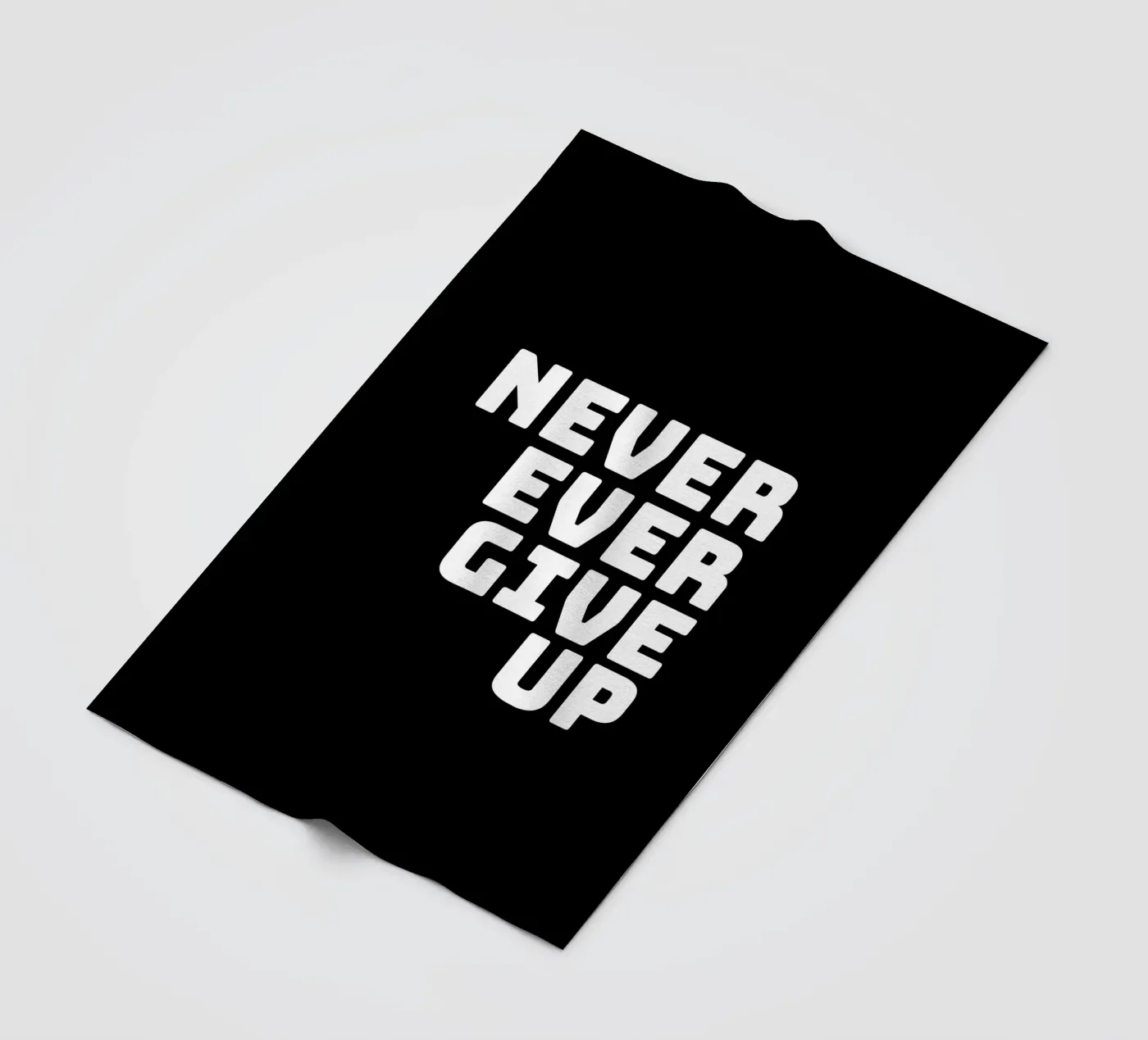 Never ever give up Fleecedecke von happieeagle