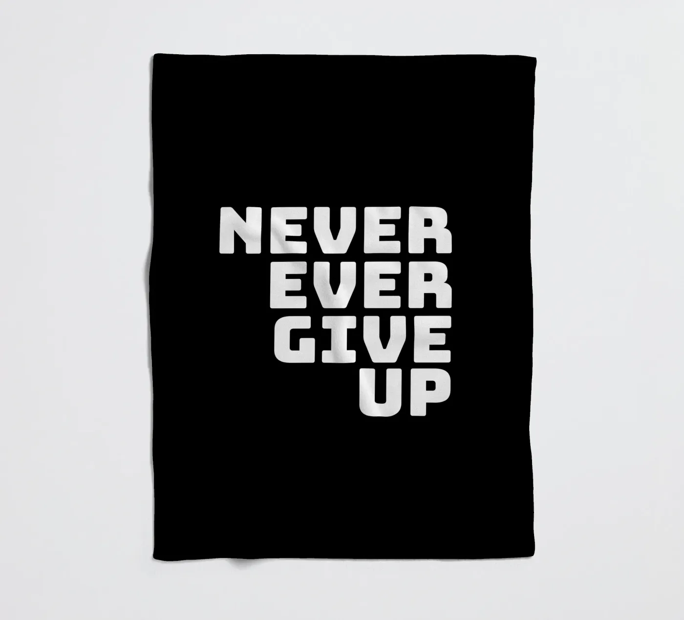 Never ever give up Fleecedecke von happieeagle