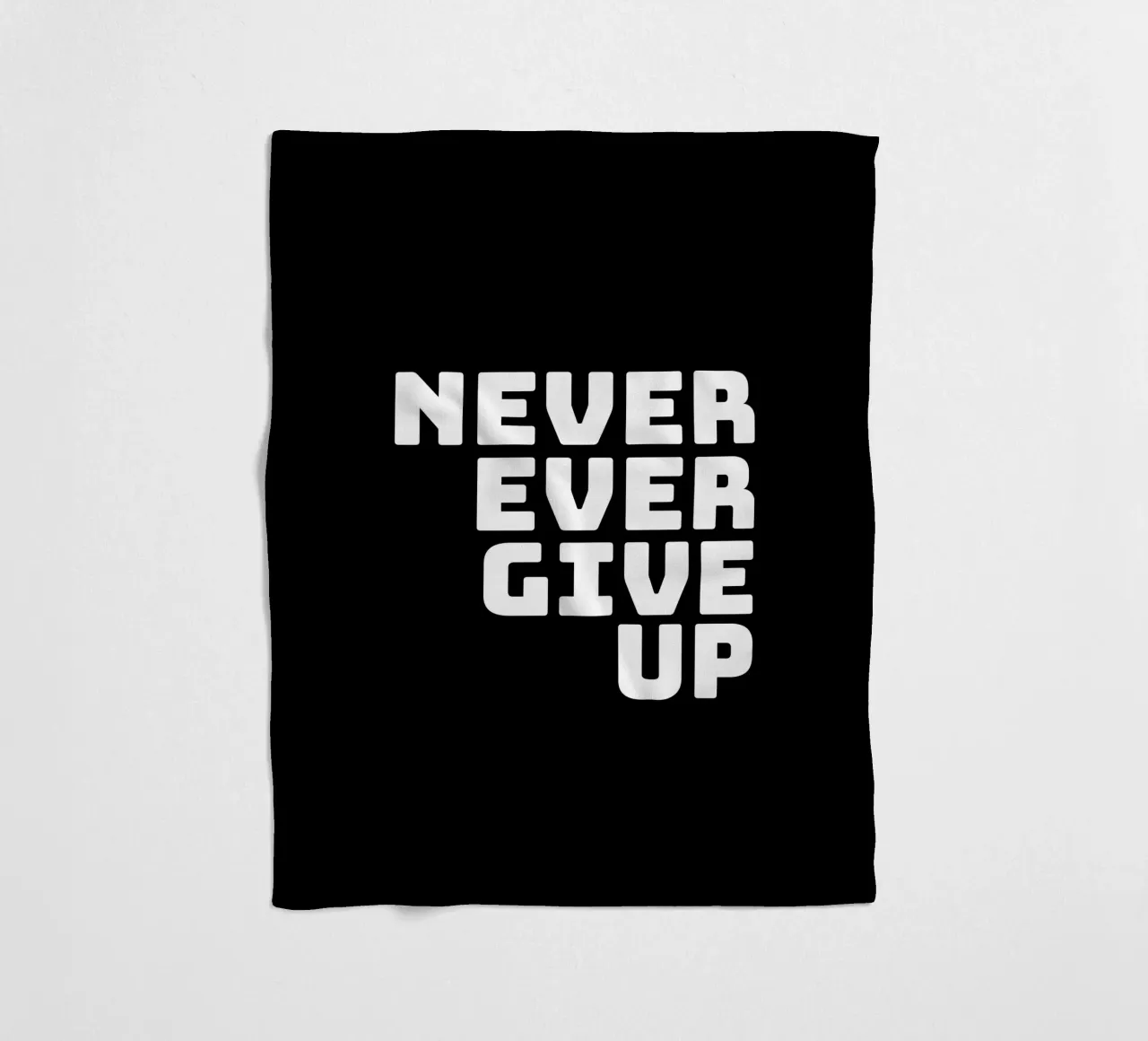 Never ever give up coperta in pile da happieeagle