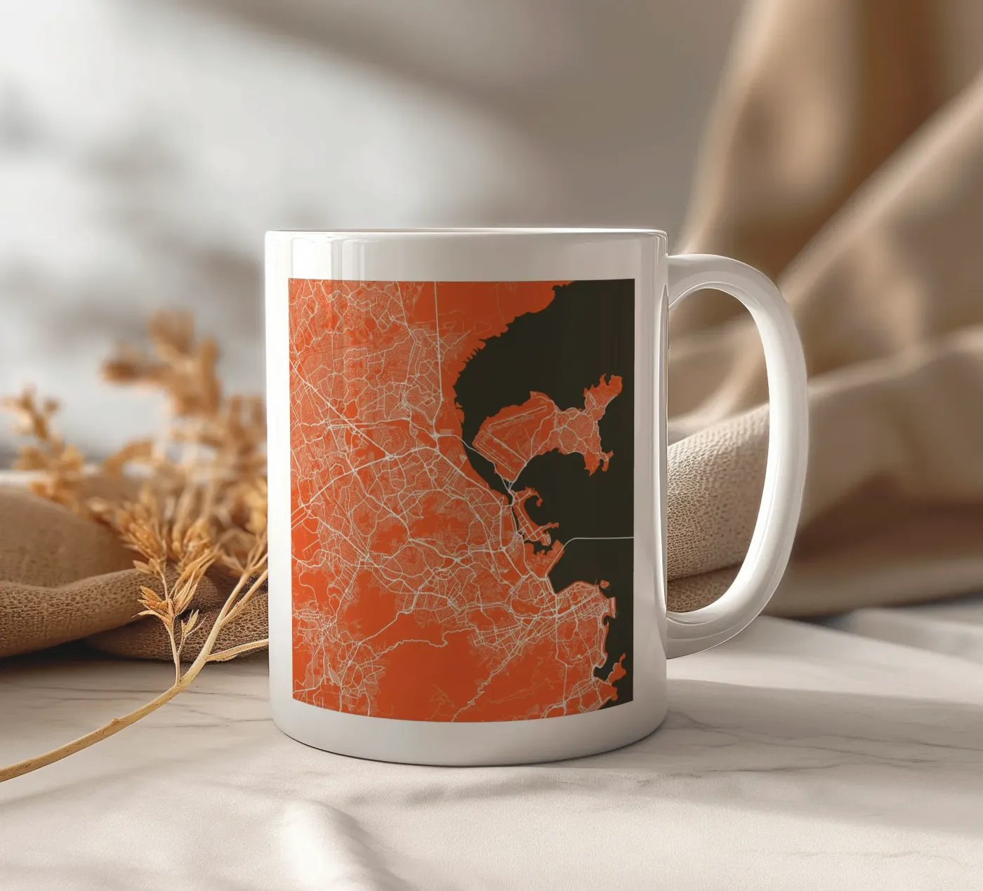 Rio Red ceramic mug by Urban Maps