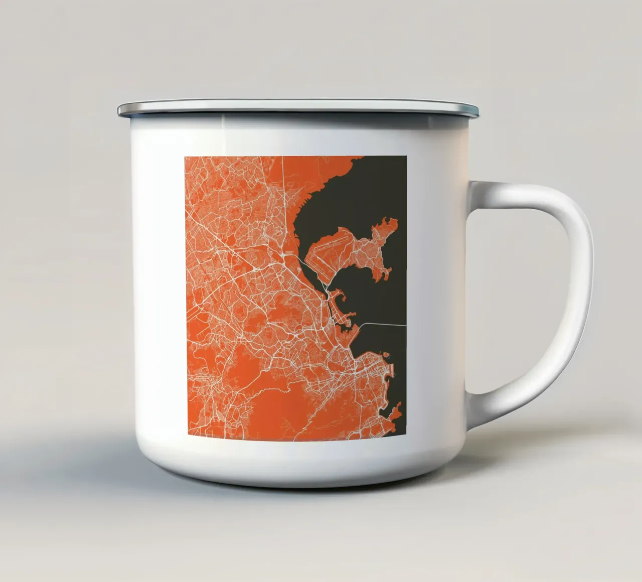 Rio Red tazza in smalto da Urban Maps